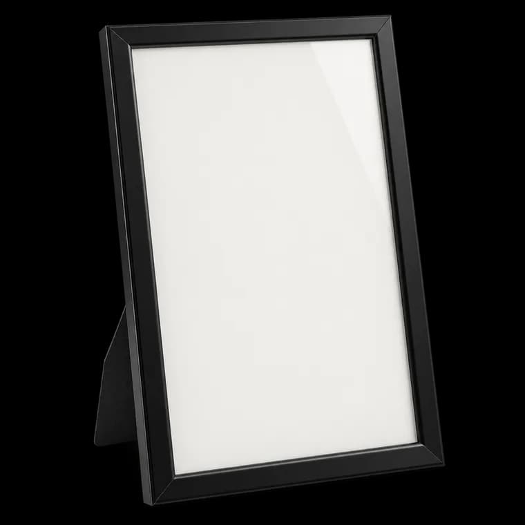 walther design Bilderrahmen schwarz 20 x 30 cm New Lifestyle Kunststoffrahmen KV030B – generische, markenfreie KI-Produktillustration