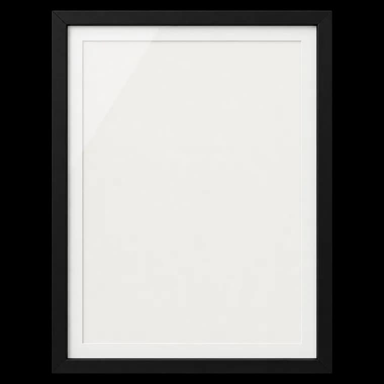 walther design Bilderrahmen schwarz 30 x 40 cm Echtglas Stockholm EA040B – generische, markenfreie KI-Produktillustration