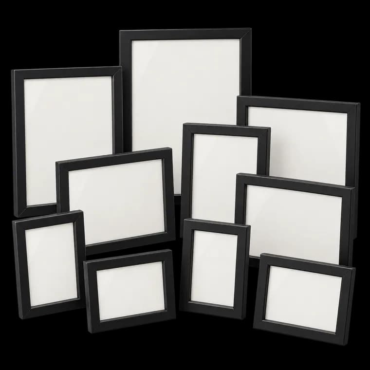 SONGMICS Bilderrahmen 10er Set, Kunststoffscheibe – generische KI-Produktillustration