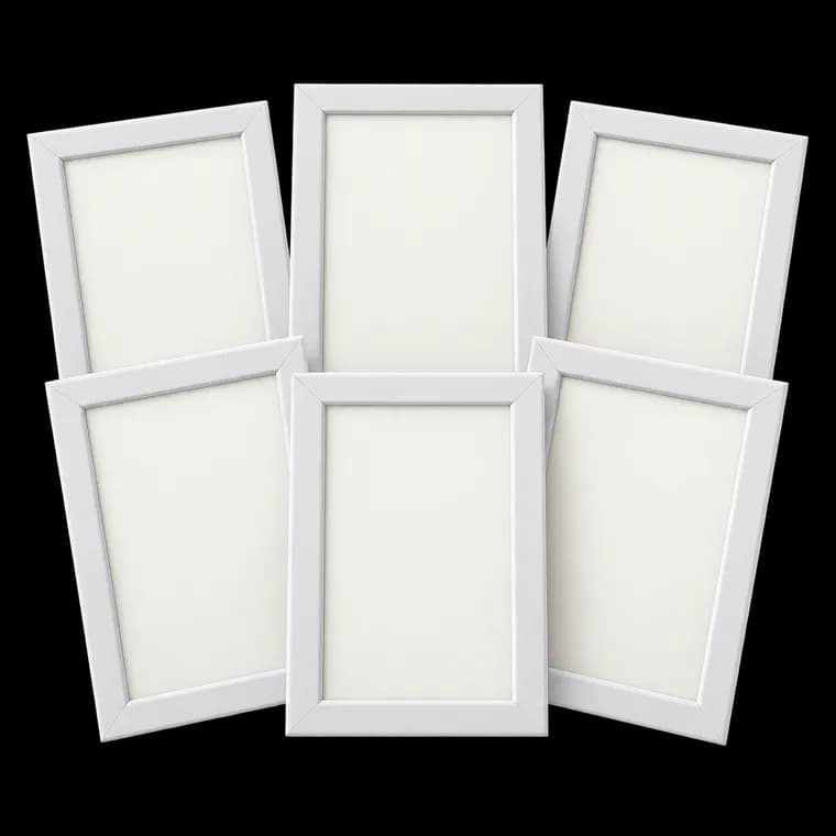 EUGAD Bilderrahmen collage 10x15, Weiß, 6 Packs – generische KI-Produktillustration