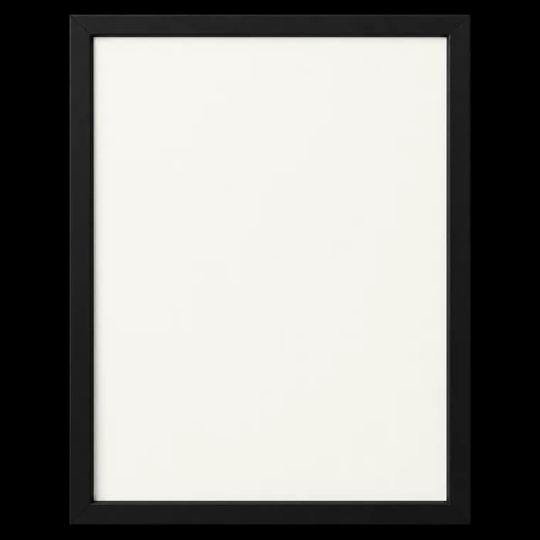 ACAZA Bilderrahmen 60x80 cm Schwarz, MDF Holz mit bruchsicherem Acrylglas, für Photos, Poster und Puzzles, Wandmontage, Hoch- und Querformat – generische KI-Produktillustration