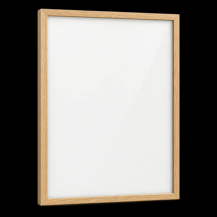 Artower® Bilderrahmen für DIN A4 21 x 30 cm Natur Holz Eiche Dünner Rahmen – generische KI-Produktillustration