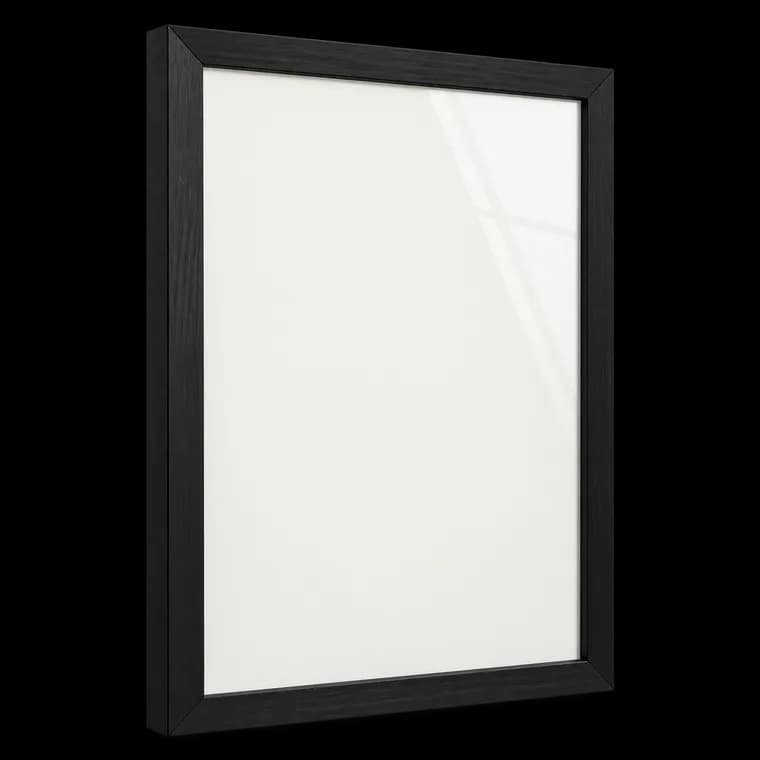Estancia Schwarzer Bilderrahmen aus Kiefernholz 50x70 cm mit Bruchsicherem Acrylglas | Moderner Holzbilderrahmen 50 x 70 cm – generische, markenfreie KI-Produktillustration