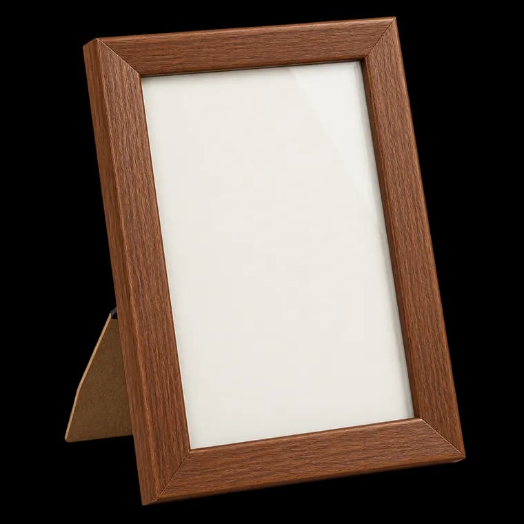 13x18 Bilderrahmen Braun Bilderrahmen mit High Definition Glas für Wandmontage & Tischdisplay – generische, markenfreie KI-Produktillustration