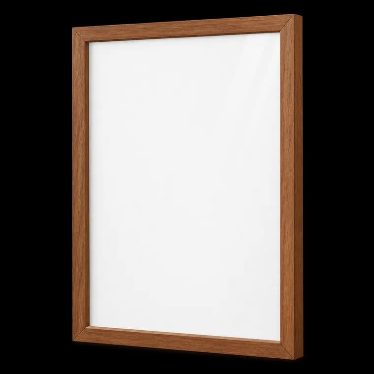 edihome, Bilderrahmen A3, (1 Stück), 29,7 x 42, Holz, Photo Frame, Rahmen din a3, für Diplome, bruchsicheres Acrylglas, für Poster und Bilder, Hoch- und Querformat (Braun, 1 Stück) – generische, markenfreie KI-Produktillustration