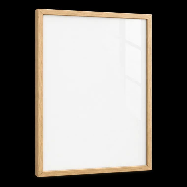Artower® Bilderrahmen für DIN A3 30 x 42 cm Natur Hell Holz Dünner Rahmen – generische KI-Produktillustration