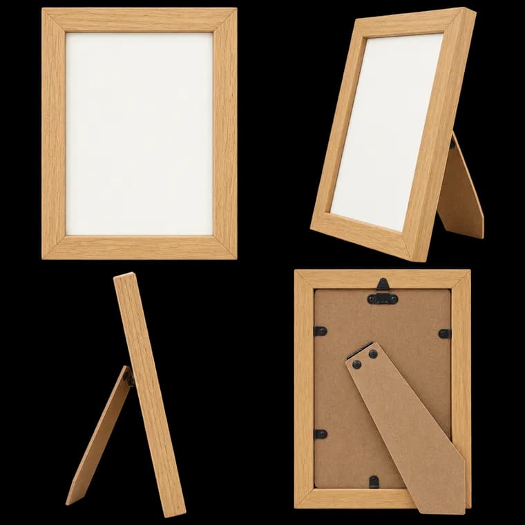 Hama Bilderrahmen 13x18 cm Portraitrahmen zum Hängen oder Hinstellen – generische, markenfreie KI-Produktillustration