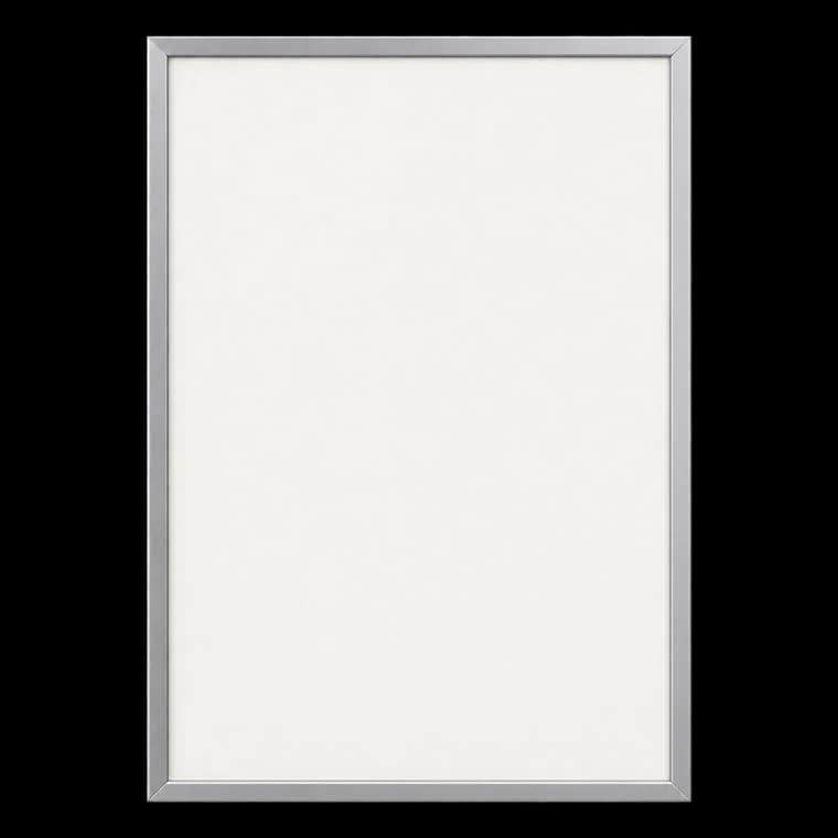 JUNOMI® Bilderrahmen DIN A3 (29,7x42 cm), Aluminium Silber matt – generische KI-Produktillustration