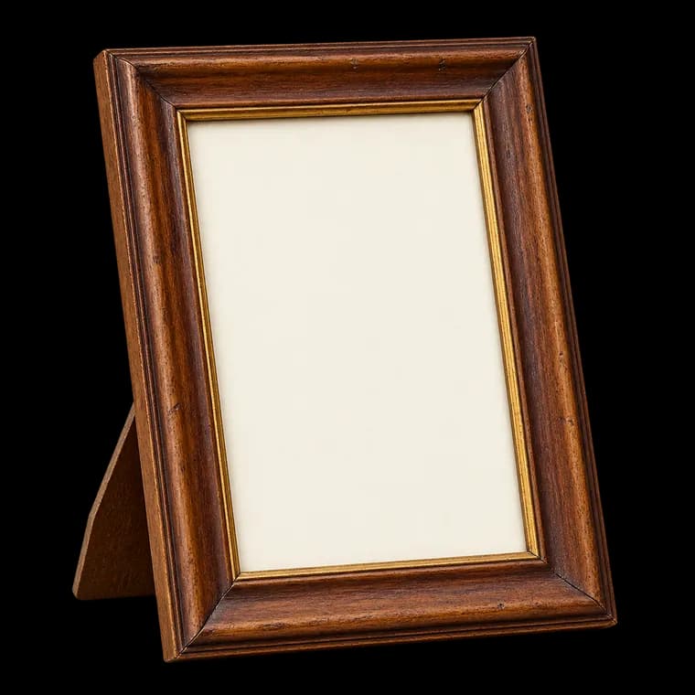 Artower® Bilderrahmen Vintage Braun Holz Rahmen für 13 x 18 cm – generische, markenfreie KI-Produktillustration