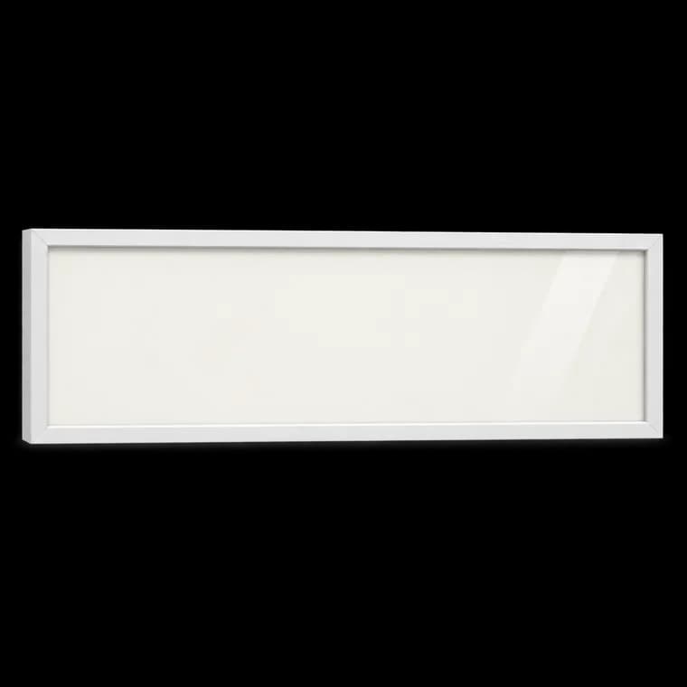 Americanflat Bilderrahmen 100x40 cm aus MDF-Holz mit bruchsicherem Plexi-Scheibe - Bilderrahmen 40x100 cm mit integrierter Aufhängung - für vertikale oder horizontale Wandmontage - Weiß – generische, markenfreie KI-Produktillustration