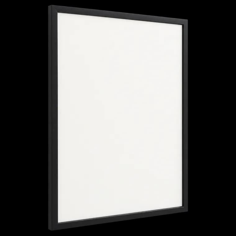 Your Decoration - Bilderrahmen 60x85 cm - Schwarz Matt - Bilderrahmen aus Kunststoff mit Acrylglas - Antireflex - 60x85 Rahmen - Evry – generische, markenfreie KI-Produktillustration