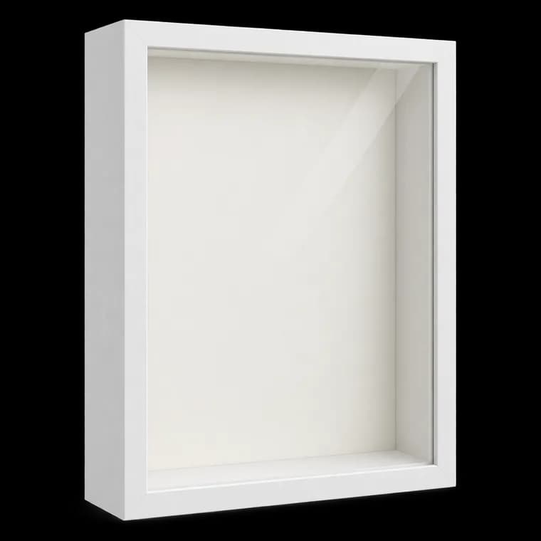 3D Bilderrahmen zum Befüllen, 3D A4 Bilderrahmen Tief zum Befüllen, 3,5cm Tiefer Objektrahmen mit Transparente Acrylplatte für Foto Medaillen Geschenke Trockenblumen Vitrine Rahmen, 21x29,7 cm – generische, markenfreie KI-Produktillustration