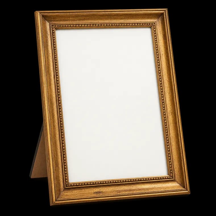 Afuly Vintage Bilderrahmen A4 21x30 Gold Holz Fotorahmen Picture Frames – generische, markenfreie KI-Produktillustration