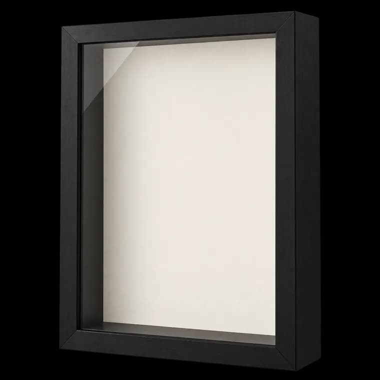 Amazon Basics Rechteckiger Schaukasten/Bilderrahmen aus Holz, 21,6cm x 28cm, Schwarz – generische, markenfreie KI-Produktillustration