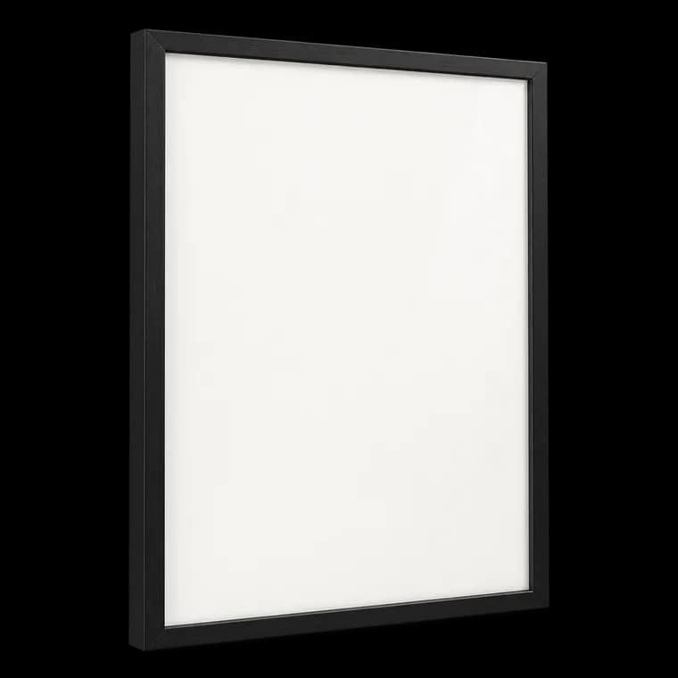 Amazon Basics Rechteckiger Poster-/Bilderrahmen aus Holz, 46cm x 61cm, Schwarz – generische, markenfreie KI-Produktillustration
