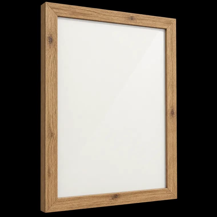 Abio Bilderrahmen 50x70cm Eiche MDF Acrylglas Fotorahmen Frame Posterrahmen für Fotos Bilder Poster Rustikal Vintage Retro – generische KI-Produktillustration
