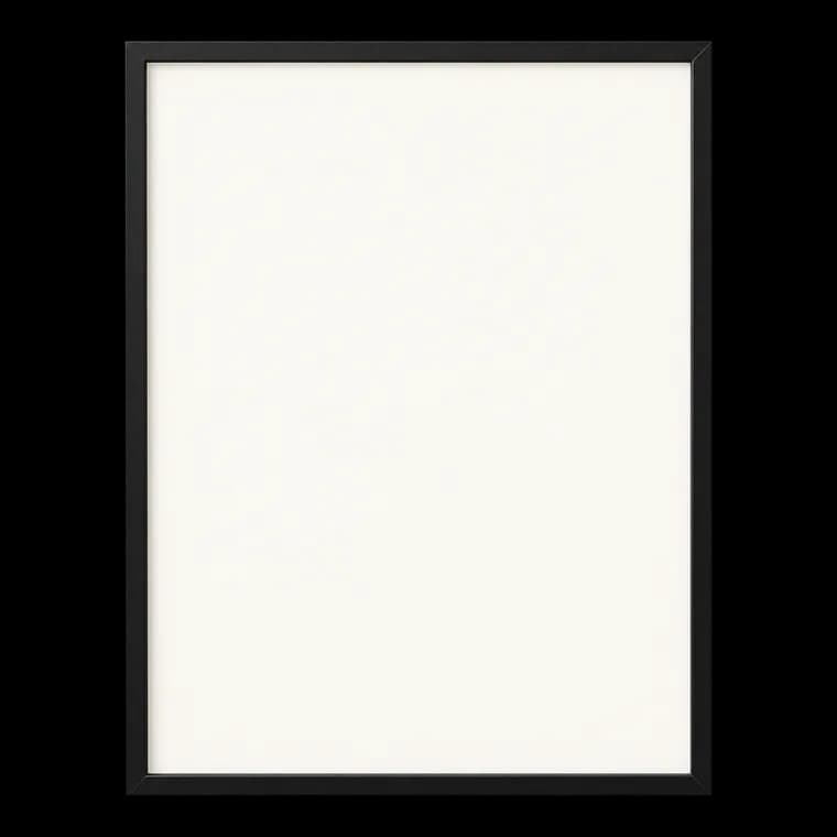 1 Stück Bilderrahmen 40x50 cm- Aluminium Schwarz Rahmen – generische, markenfreie KI-Produktillustration