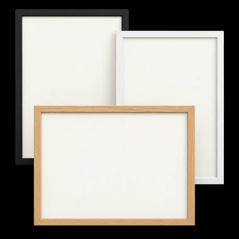 SONGMICS Bilderrahmen, 3er Set, A4, 21 x 29,7 cm, Fotocollage, Kunstrahmen – generische, markenfreie KI-Produktillustration