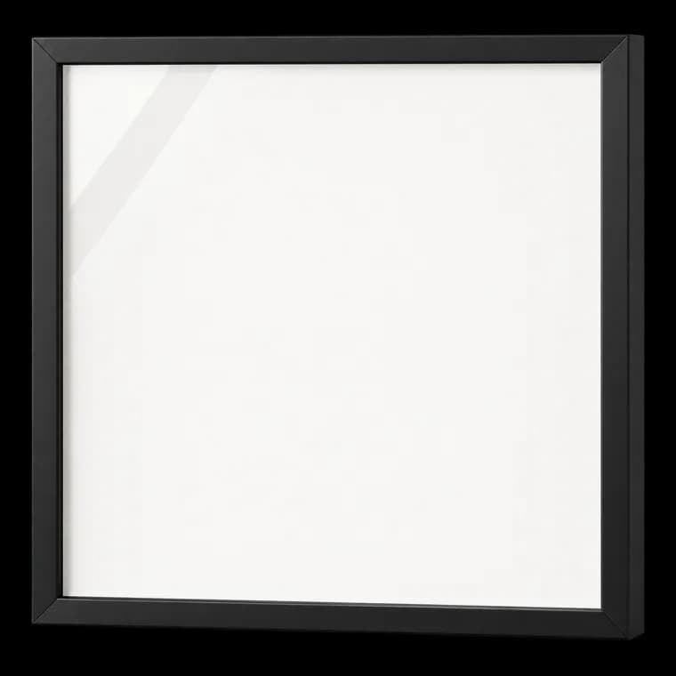 Bilderrahmen 50x50 Schwarz, Quadratisch Fotorahmen für Fotos und Bilder, Modern Rahmen zum Aufhängen für Wohn-, Schlaf- und Büroräume – generische KI-Produktillustration