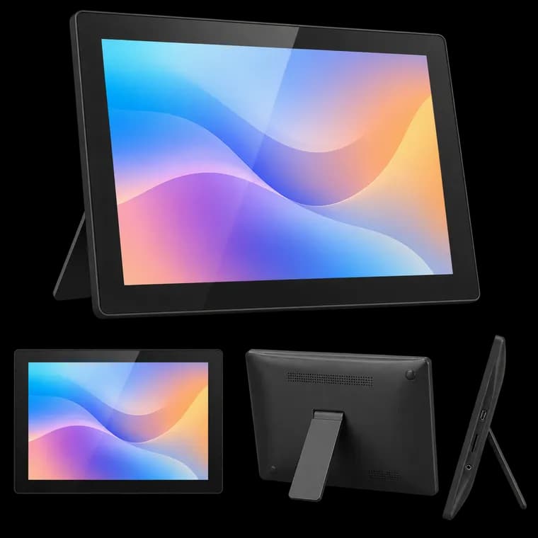 10,1‑Zoll‑WiFi-Digitaler Bilderrahmen, 32GB, 1280 * 800 HD Touchscreen – generische, markenfreie KI-Produktillustration