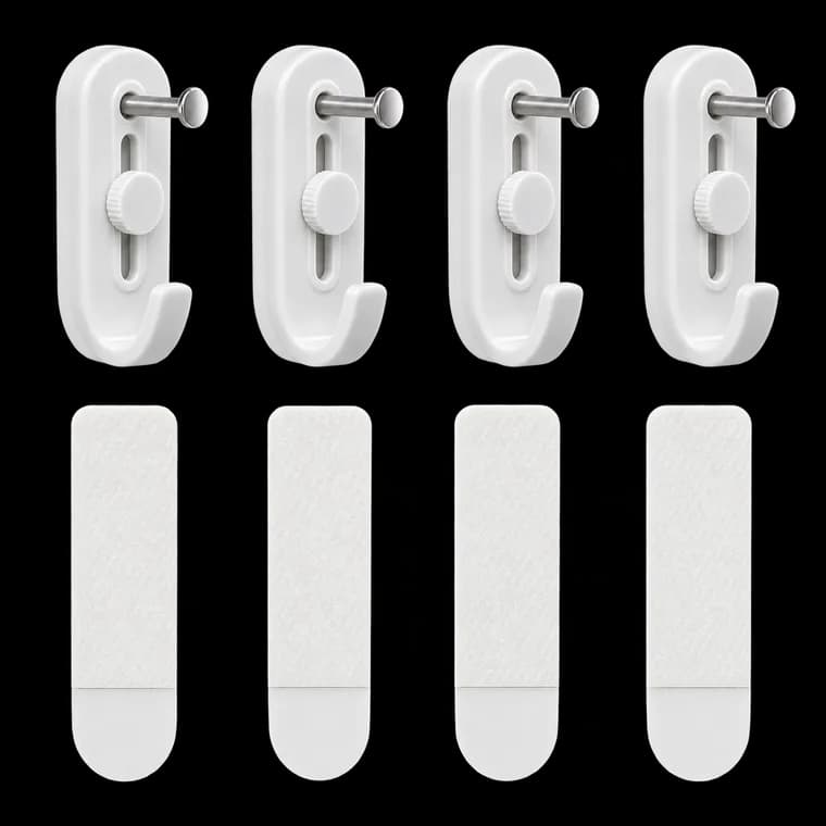 tesa Klebenagel für Tapete & Putz, verstellbar - 4 Nägel inkl. tesa Strips – generische KI-Produktillustration