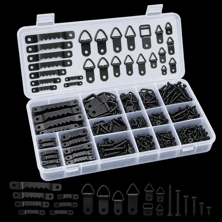 Caianwin 251 Stück Bilderhaken Set,Schwarz Bildaufhänger – generische, markenfreie KI-Produktillustration